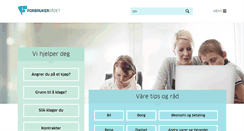 Desktop Screenshot of forbrukerradet.no